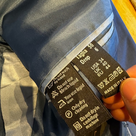 Blue Double Breasted Blazer - Picture 2 of 2